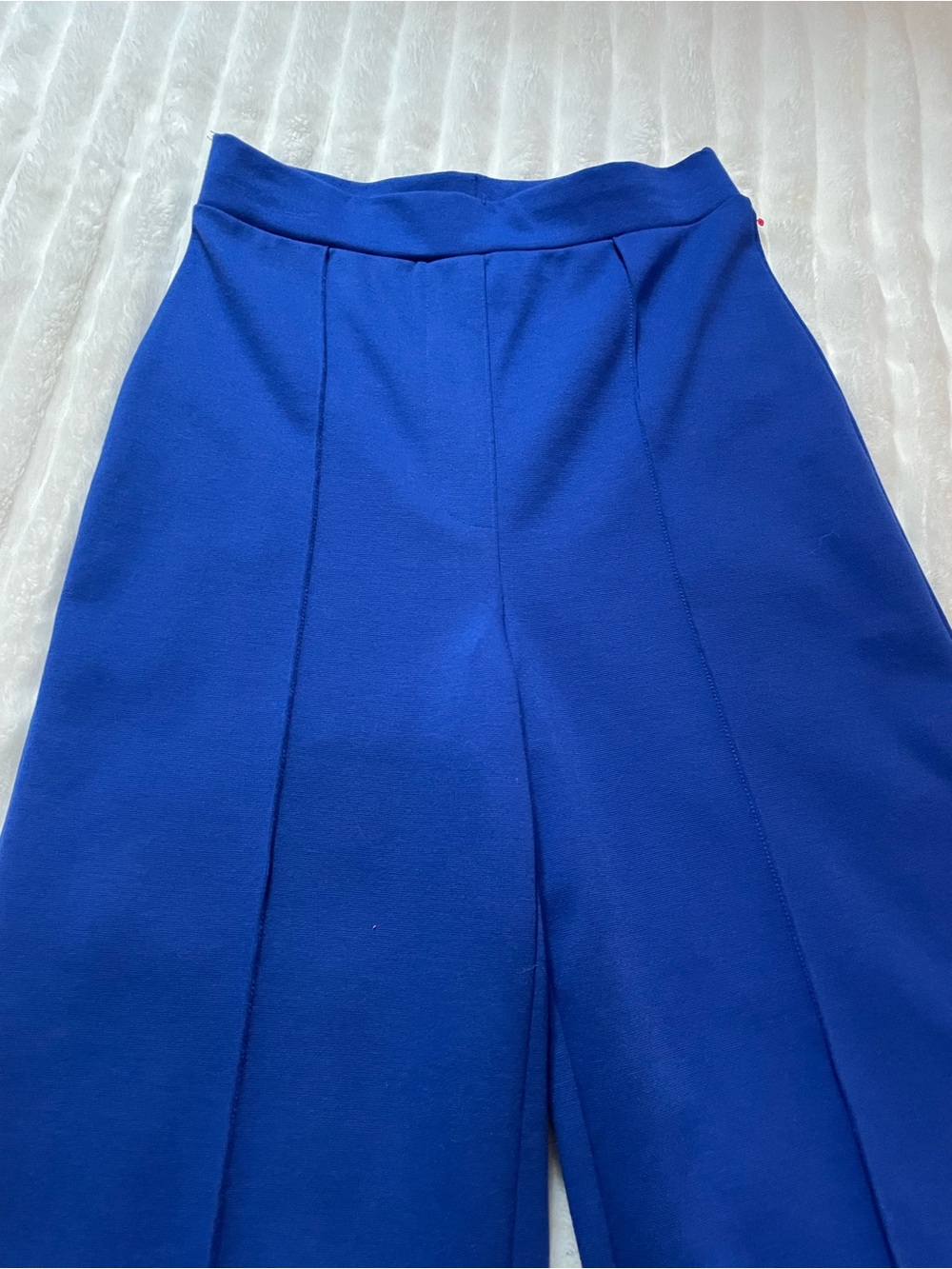 H&M High-Rise Wide Leg Pants in Cobalt Blue - Picture 12 of 14